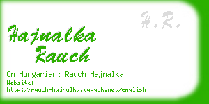 hajnalka rauch business card